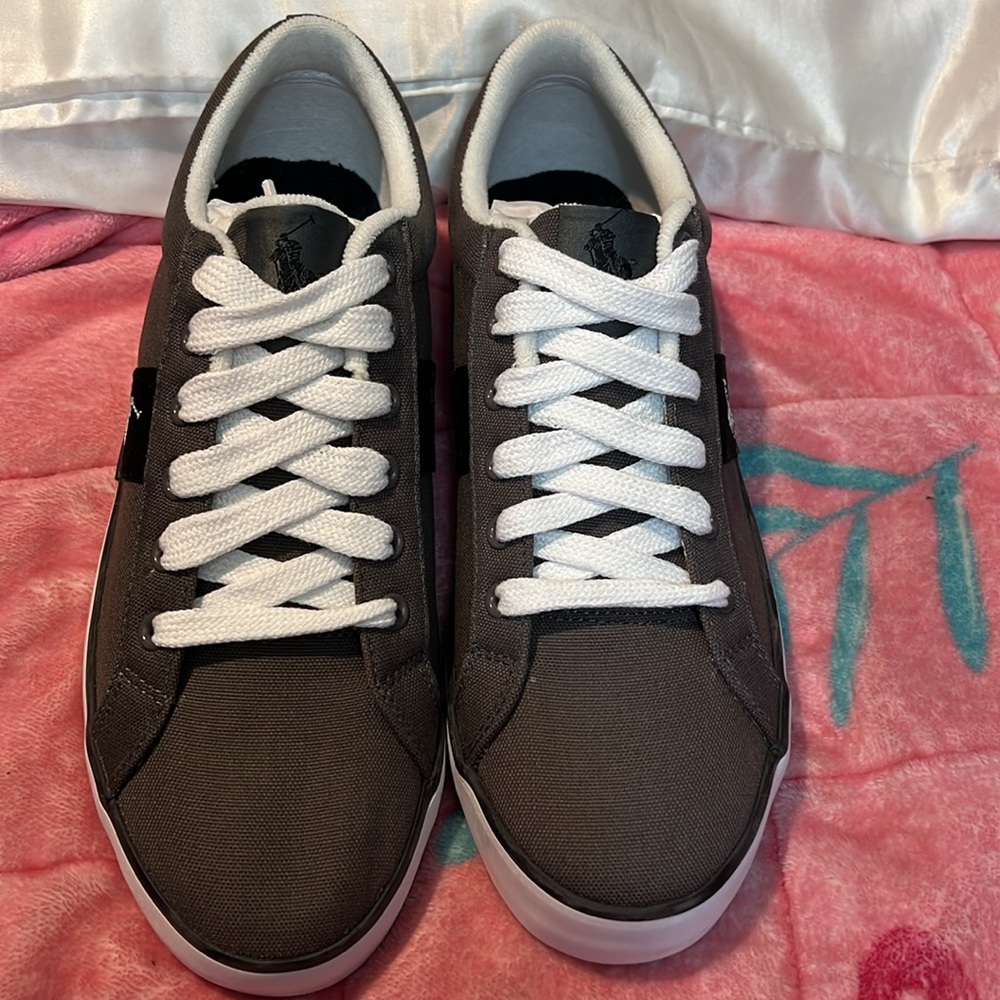 SALE 🔥🔥🔥Vintage Polo Ralph Lauren Giles Deck Shoes Gray. Size: 9.5 - Picture 4 of 11